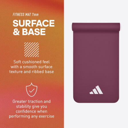 เสื่อฟิตเนส 7 มม. ADIDAS ADMT-11014MN สีแดงเข้ม_8